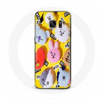 &Uuml;mbris Samsung Galaxy S6 BTS Bangtan Sonyeondan BT21 Tata Chimmy Cooky Rj Shooky Koya Mang Et Va jaoks