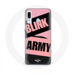 Coque pour Samsung Galaxy A20e BTS ARMY Et Blackpink Blink Rose Noir