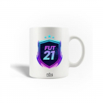 Mug en C&eacute;ramique FIFA 21 Ultimate Team FUT 21 Jeu vid&eacute;o Logo Violet Bleu