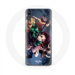 Coque pour Huawei P20 Tanjiro Nezuko et Inosuke Slayer Kimetsu no Yaiba Manga