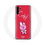 Coque pour Huawei P30 Pro BTS Bangtan Gar&ccedil;ons BT21 Cooky Fond Rouge