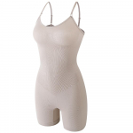 Naiste vormimisriided Body Tummy Control Full Body Shaper Salendav Aluspesu Reied Slimb Bodysuit V&ouml;&ouml; &Otilde;mblusteta Kamisole Tank Topid Trikood Jumpsuit S must