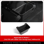 LUCKEASY Tesla mudeli Y-2023 jaoks Juhi- ja kaass&otilde;itjaistmete tagumine keskmine panipaik istmealune pr&uuml;gikast Autotarvikud MY-23HPCWH