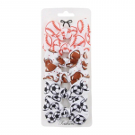 3 paari/partii Baby Bow juukseklambrite komplekt t&uuml;drukutele Korvpall Jalgpall Prinditud juukseklambrid T&uuml;drukutele Loovus Sport Kohtumine Juukseaksessuaar