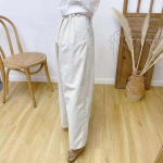 Johnature vintage naiste p&uuml;ksid suvised vabaaja &uuml;hev&auml;rvilised taskud pahkluuni ulatuvad haaremip&uuml;ksid One Size beež