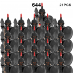 MOC Keskaegne s&otilde;jav&auml;earmee ehitusplokid Rooma s&otilde;duri m&otilde;&otilde;gafiguurid R&uuml;&uuml;tlid Kilp Relvad Aksessuaarid Tellised M&auml;nguasi