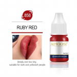 Tattoo Ink Nano Pigment Piimjas V&auml;rvid Poolp&uuml;simeigi komplektid Toon Kulmude Silmapliiats Huuled Ilu 3 ml Microblading Pigments 858 Rudy Red