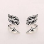 BELLA BOX Unisex k&otilde;rvaklambrid Arrow Bone k&otilde;rvaklambrid Euroopa ja Ameerika trendi ilma augustamiseta k&otilde;rvar&otilde;ngaste peokingitus single plaatina