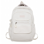 &Uuml;hev&auml;rviline seljakott Unisex keskkooli&otilde;pilastele, suure mahutavusega koolikott Kerge reisikott valge