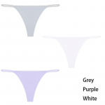 FINETOO &otilde;mblusteta alusp&uuml;ksid 3 tk/komplekt G-String T-selga naiste aluspesu Seksikad madala v&ouml;&ouml;kohaga stringid bikiinid, pehmed ja mugavad M