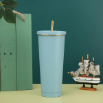 Roostevabast terasest vaakum-iminapp Lihtne suure mahutavusega kohvitass, moodne kontorikruus. 500-750ml