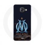 Coque Maniacase pour Samsung Galaxy A3 2016 OM logo bleu et dor&eacute;e stade