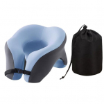 Kaasaskantav reisikaela tugipadi koos hoiukotiga Ergonoomilise disainiga, pehme kulumiskindel hall