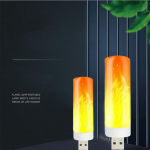 Kaasaskantav mini &ouml;&ouml;lamp Ultra ere energias&auml;&auml;stlik leegi valgusefektiga USB-lamp