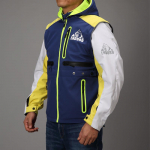 Off Road Motorcycle Riding Suit Men's Knight Clothing Jackets Motorcycle Protective Clothing Windproof, warm and fall-proof 4XL kollane/sinine