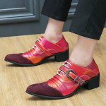 Meeste K&otilde;rged kontsad Valge Nahast Derby Pulmakleit Tants &Auml;ri Ametlik Lift Kingad K&otilde;rgus Suurendus Tuxedo Prom Blazers Kingad meestele EU:38 must