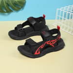 Lastejalatsid suvel Magic Kleebis Sandaalid Hingavad vabaaja Moe Poiste Sandaalid 28 punane/must