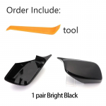 Carbon Fiber Look Must tahavaate k&uuml;ljepeegli kattekorgid BMW 5. seeria E60 E61 E63 E64 2004-2008 520i 525i 528i 528xi 530i jaoks