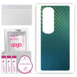 apgo Protective Skin Sticker for the back compatible with Honor 80 Pro, Wrap Film, Foil, Vinyl - Pattern Carbon Chameleon CAKA1