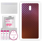 apgo skin sticker film foil vinyl for the BACK compatible with Nokia 3.1, scratch-resistant, easy to install - Carbon Chameleon CAKA5
