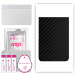 apgo Protective Skin Sticker for the back compatible with Realme GT5, Wrap Film, Foil, Vinyl - Pattern Carbon Black