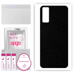 apgo Protective Skin Sticker for the back compatible with Vivo Y30 2021, Wrap Film, Foil, Vinyl - Pattern Matte Black