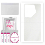 apgo Protective Skin Sticker for the back compatible with Tecno Camon 20 Premier 5G, Wrap Film, Foil, Vinyl - Pattern Matte Transparent