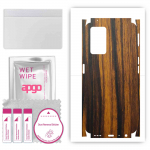 apgo Protective Skin Sticker for the back+sides compatible with Oppo A36, Full Wrap Film, Foil, Vinyl - Pattern Tigerwood