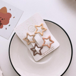 4 tk/kott Uued beežid barrettes lastele t&uuml;drukute mood Lovely Milk Tea Color Juukseklamber lastele T&uuml;drukutele Kingitus Juukseaksessuaarid