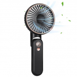 Kaasaskantav miniventilaator koos akupanga USB-laetava ventilaatoriga 180&deg; kokkupandav vaigistatud lauaventilaator v&auml;likontori telkimiseks must