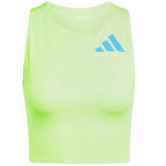 Adidas Adizero Road To Records Kitsa l&otilde;ikega l&uuml;hike topp naistele Heleroheline IT5774 XL
