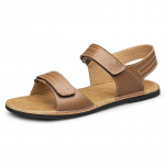 Suured ehtsast nahast meeste sandaalid suvised meeste rannasandaalid 38 pruun
