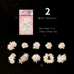 Vintage peen lillekleebiste pakk PET s&auml;deleva kaunistuse k&auml;siraamat DIY kaardikleebiste kirjatarbed 20 tk/pakk