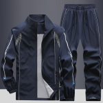 Meeste komplektid Spordir&otilde;ivad Spordidressid Dressikomplektid 2tk Jope + P&uuml;ksid Meeste kevadised s&uuml;gis&uuml;likonnad Suures suuruses L