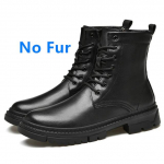 Itaalia Disainer Meeste Luksuslikud Kauboi Saapad Looduslik Nahk Platvorm Talvesaapad Must Ankle Boot L&uuml;hike Plush Botas Mees 42