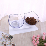 Libisemiskindel kahekordne kassikauss koerakauss koos alusega lemmiklooma toitmine kassi veekauss kassidele toidukaussid koertele s&ouml;&ouml;tmisseadmed