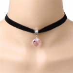 Trendikas Choker Velvet kaelakee Punk Retro Gooti kaelakee naistele punane
