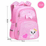 Uus Korea esmane PU-nahast koolikott, mood armsatele t&uuml;drukutele armsa kassi ortopeedilise veekindla seljakotiga 39x29x16cm must