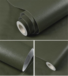 Kunstnahast tapeet K&ouml;&ouml;gikapi Laua M&ouml;&ouml;bli Kleepsud PVC Veekindel Nahast Vin&uuml;&uuml;l Isekleepuv Paber 45CM*200CM roheline