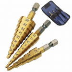 3 tk Hss koobalti mitme auguga 50 suurust astmelise puuritera komplekti t&ouml;&ouml;riistad 3pcs