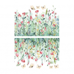 2 tk seinakleebis eemaldatav dekoratiivne PVC v&auml;rsked lilled taim taust kleebised kodu