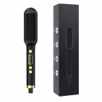 Juuksesirgendushari P&otilde;letusvastane iooniline juuksesirgendaja kamm LED-ekraan Kiiresti soojenev sirgendajahari Naiste soengut&ouml;&ouml;riist UK