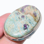 Ruby Fuchsite Lab-Created Handmade 925 Sterling Silver Gift Ring Size 6 j6e09