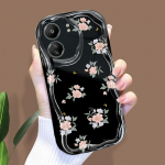 Armas koomiksimustriga kreemja tekstuuriga korpus, lainelise servaga pehme silikoonkaanega telefoni&uuml;mbris Xiaomi Redmi jaoks Xiaomi Poco M4 Pro 5G puhas