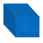 10 tk 3D isekleepuv plaat kivi telliskivi seinakleebis pehme vaht paneelid sinine