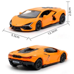 5-tolline metallist autosimulatsioon survevalu ja m&auml;nguasjas&otilde;iduk Lamborghini Revuelto Supercar RMZ city 1:36 sulamist mudelikingitused lastele