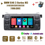 Auto Raadio Multimeediam&auml;ngija BMW 3. seeria E46 M3 318/320/325/330/335 jaoks 1998-2005 2 DIN Android Carplay GPS Autoradio 2+32GB 1+32GB must
