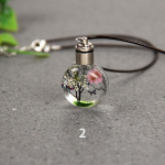 Helendav kuivatatud lill liblikas klaaskuul auto ripats auto k&auml;sit&ouml;&ouml;kaunistus ripats auto sisekujundus autotarvikud type 2