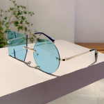 &Auml;&auml;risteta ebaregulaarsed moodsad p&auml;ikeseprillid meeste erikujulised vintage prillid naistele stiilsed naljaka disainiga peovarjud sinine