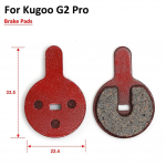 Metallist piduriklotside vahetustarvikud 1 paar 33,5*22,4mm